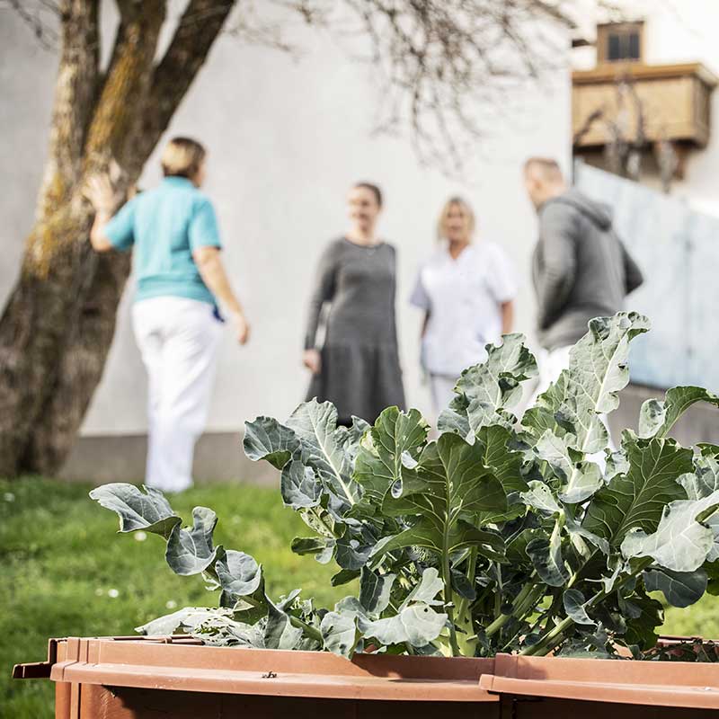 Garten der psychiatrischen Abteilung