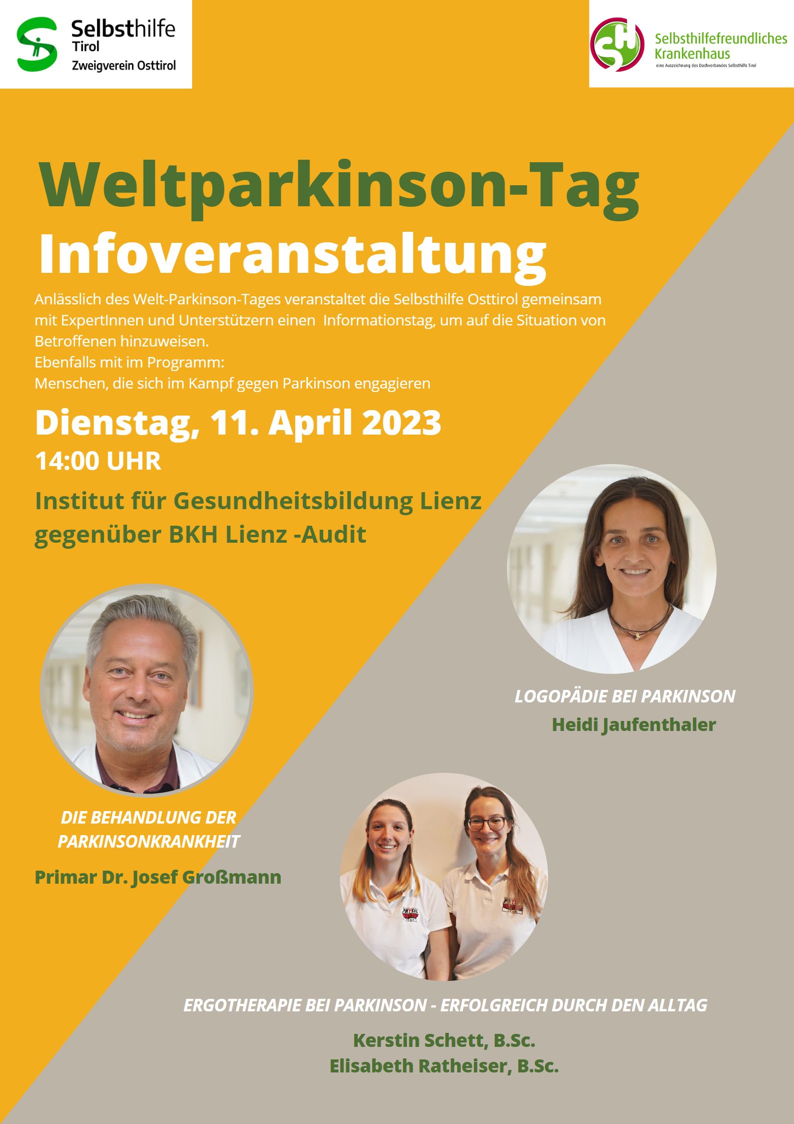 Welt Parkinsontag Infoveranstaltung 11.4.2023